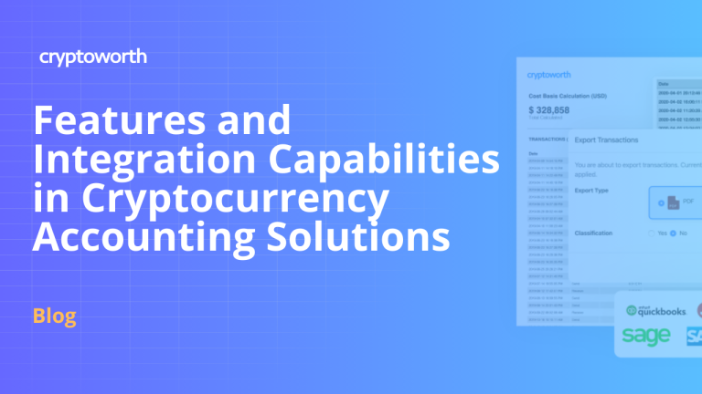 Detailed Features in Crypto Accounting Solutions