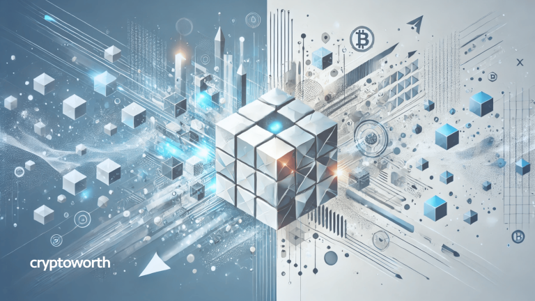 Cube colliding and expliding with references to nodes and bitcoin