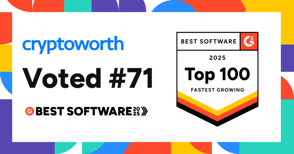 Cryptoworth Best Software Award by G2