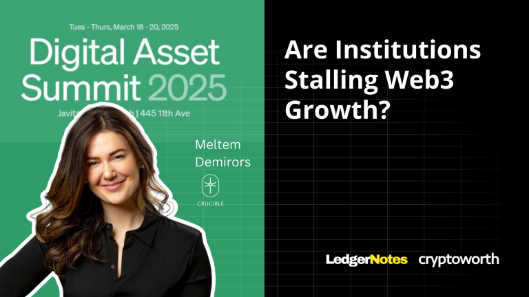 Are institutions stalling crypto growth? A keynote session by Meltem Demirors