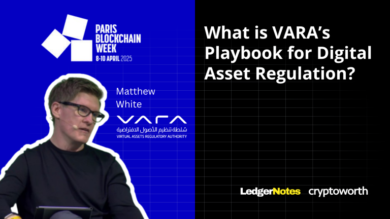 Matthew White from VARA at Paris Blockchain Week